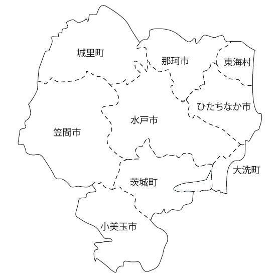 茨城県央地域図