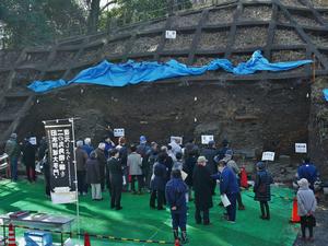 水戸城大手門瓦塀見学会2の画像