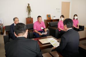 表敬訪問時の様子