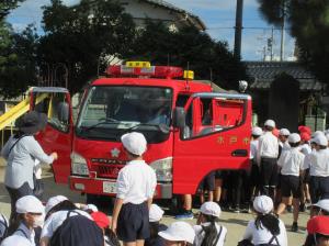 消防車の見学