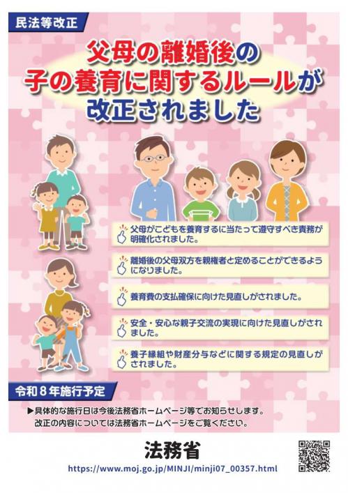 民法等改正に関するポスター