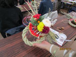 お正月飾りつくり教室の写真2枚目です